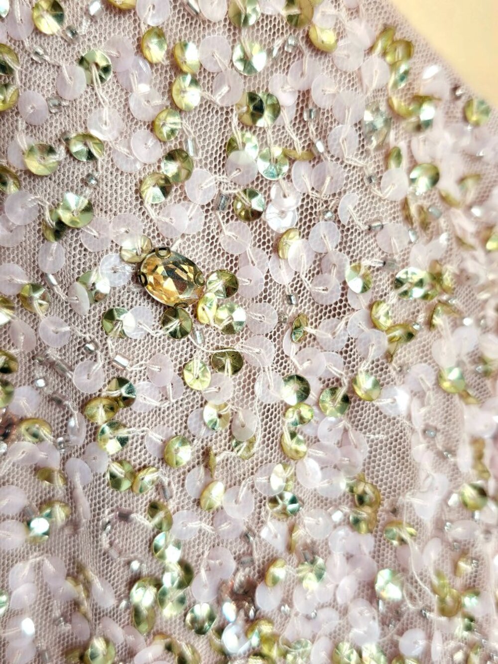Mac Duggal Blush Beaded One Shoulder Gown Size 14 — As-Is - Picture 9 of 17